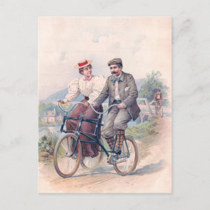 Cartão Postal O Elopemento da Bicicleta, 1896