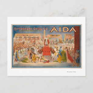 Cartão Postal O espetáculo Aida Theatration Poster