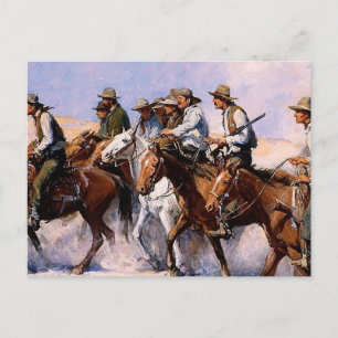 Cartão Postal “O Esquadrão” Arte Ocidental por WHD Koerner