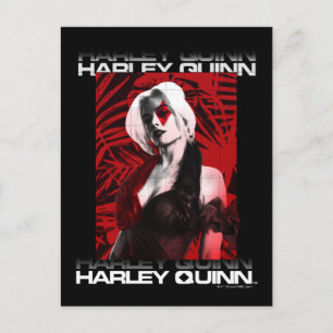 Cartão Postal O Esquadrão Suicida Harley Quinn Red Fern Retrat