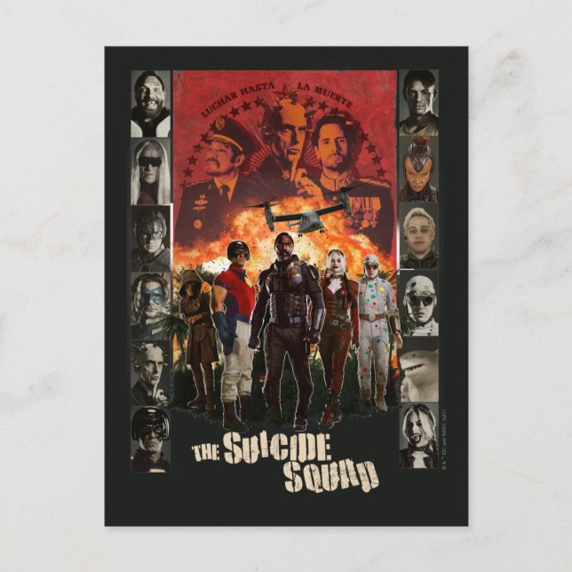Cartão Postal O Esquadrão Suicida | Portadora de Caracteres de E (Frente)