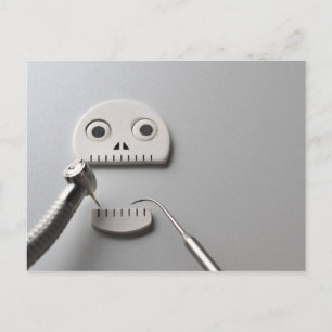 Cartão Postal O esqueleto que é utilizado para o tratamento dent