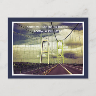 Cartão Postal O excelente Tacoma estreita a ponte de suspensão