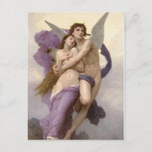Cartão Postal O êxtase da psique por William Bouguereau