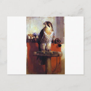 Cartão Postal O Falcão de Edwin Henry Landseer