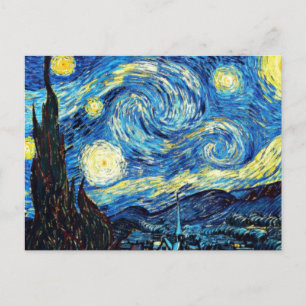 Cartão Postal O famoso quadro de Van Gogh, Noite Estrelada