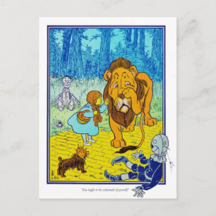 Cartão Postal O Feiticeiro de Oz: Você deve ser Envergonhado!