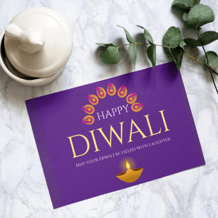 Cartão Postal O Festival das Luzes Diwali Hindu