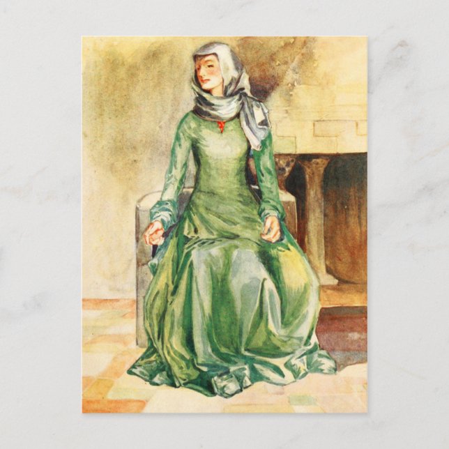 Cartão Postal O Figurino Da Mulher Do Tempo De William II (Frente)