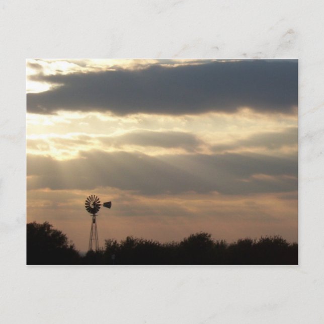 Cartão Postal O fim do dia (Frente)