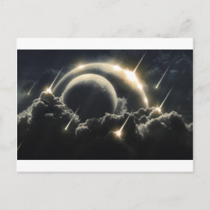 Cartão Postal O fim do mundo, meteorito de impacto