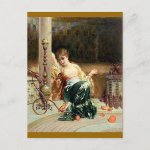 Cartão Postal O Fumante Hashish - Emile Bernard