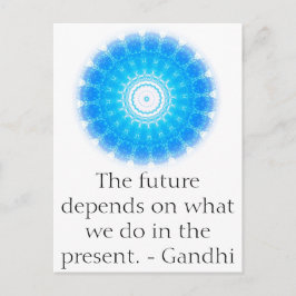 Cartão Postal O futuro depende do que nós fazemos no presente