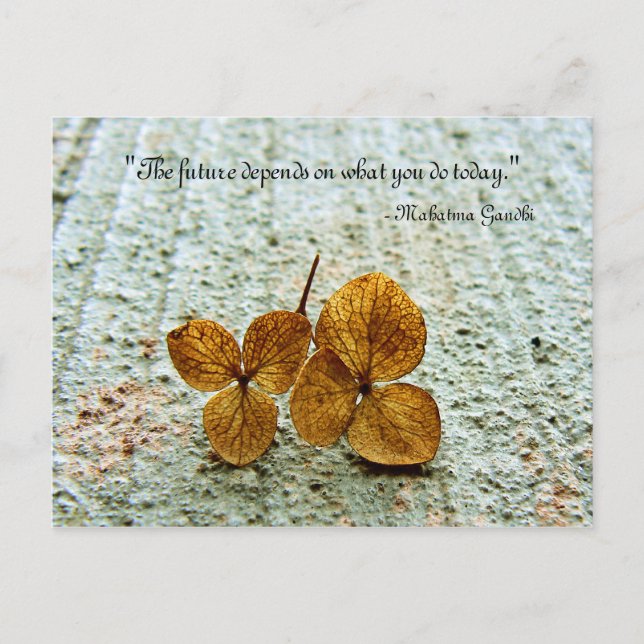Cartão Postal O futuro depende do que você faz hoje (Frente)