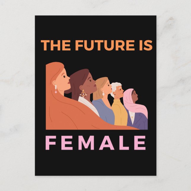 Cartão Postal O Futuro É Feminino (Frente)