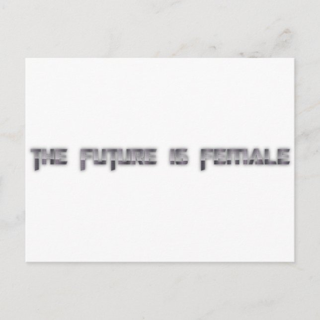 Cartão Postal o futuro é feminino (Frente)