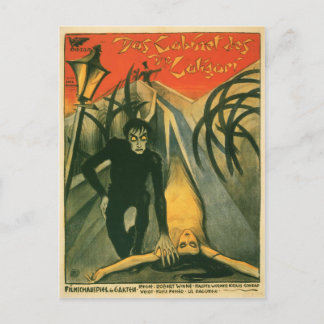 Cartão Postal O Gabinete do poster do filme Dr. Caligari