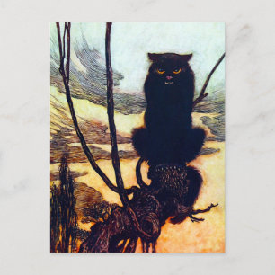 Cartão Postal O Gato Negro
