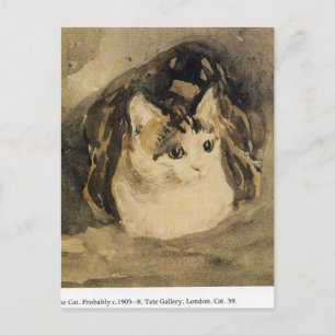 Cartão Postal O Gato por Gwen John