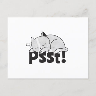Cartão Postal O gato preguiçoso está dormindo