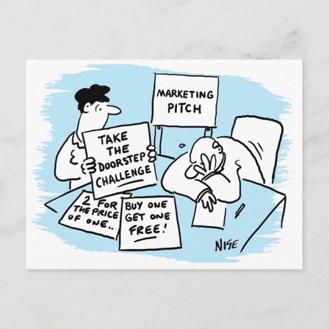 Cartão Postal O gerenciador de marketing está resistente a uma d (Frente)