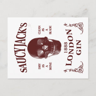 Cartão Postal O Gin de Londres de Saucy Jack