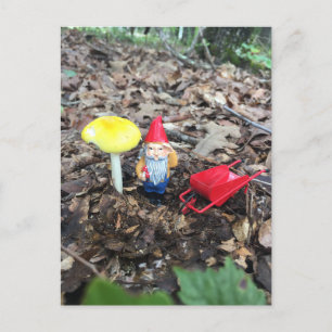 Cartão Postal O Gnomo da Floresta no Trabalho