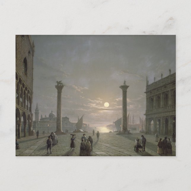 Cartão Postal O Grande Canal Da Piazza San Marco (Frente)