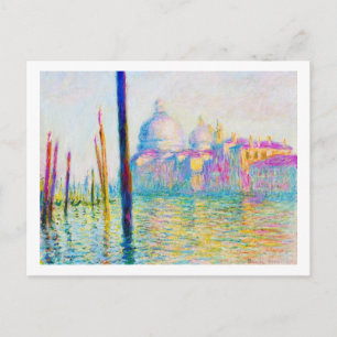Cartão Postal O Grande Canal de Veneza Claude Monet