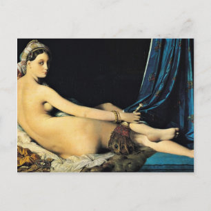 Cartão Postal O Grande Odalisque, Français La Grande Odalisque