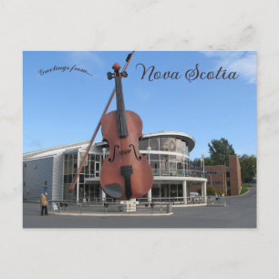 Cartão Postal O Grande Violino em Sydney Nova Escócia