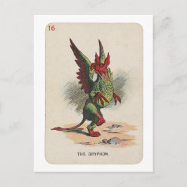 CARTÃO POSTAL O GRIFO - ALICE NO PAÍS DAS MARAVILHAS