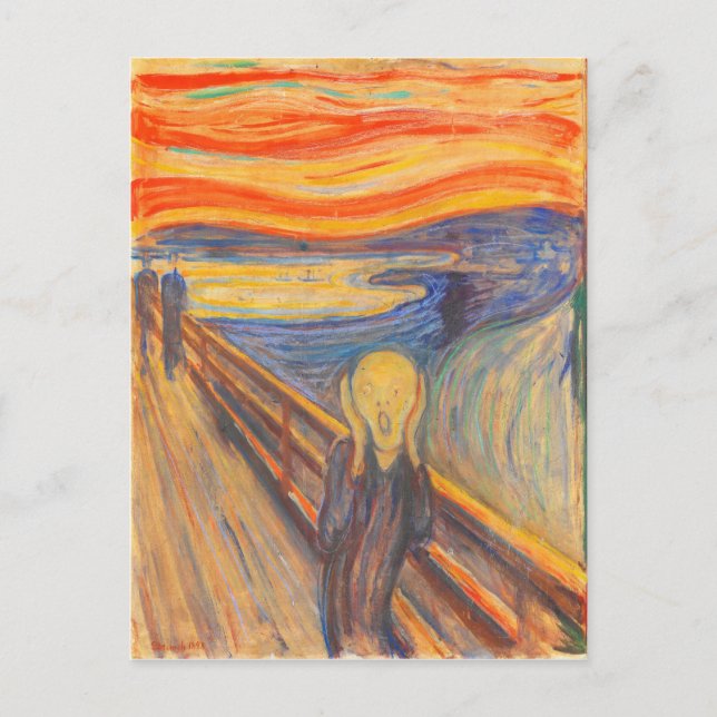 Cartão Postal O Gritar de Edvard Munch (Frente)