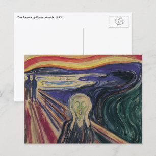 Cartão Postal O Gritar de Edvard Munch, expressionismo venenoso
