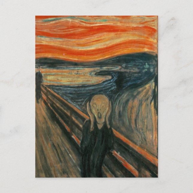 Cartão Postal O Gritar - Edvard Munch (Frente)