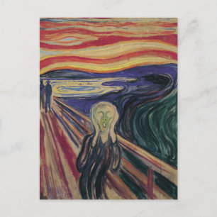 Cartão Postal O Grito de Edvard Munch, Expressionismo Vintage
