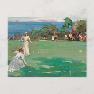 Cartão Postal O Grupo de Croqué   Sir John Lavery