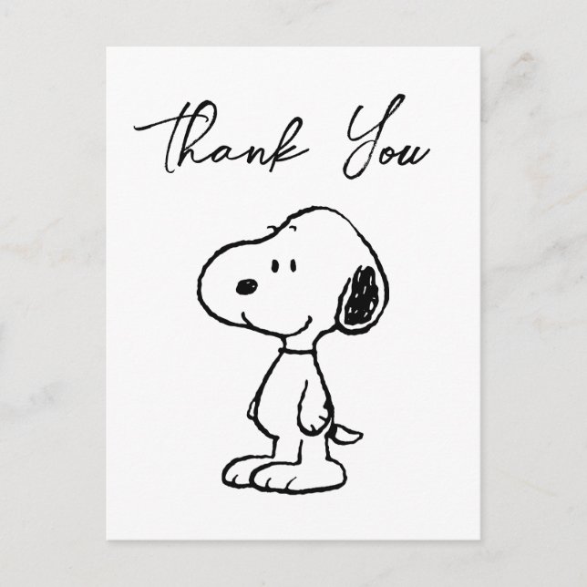 Cartão Postal O Grupo do Peanuts | Chá de Bebê (Frente)