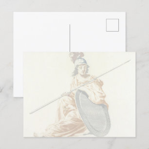 Cartão Postal O Guardião da Sabedoria, Minerva, de Johan Teyler