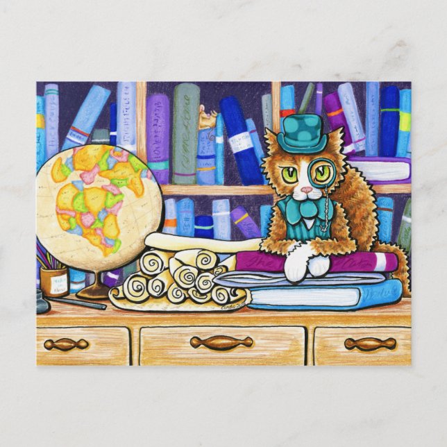 Cartão Postal O Guardião do Livro (Frente)