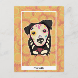 Cartão Postal O Guia – Arte de Tarot do Cão do Día de los Muerto