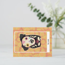 Cartão Postal O Guia – Arte de Tarot do Cão do Día de los Muerto