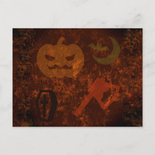 Cartão Postal O Halloween Assusta-se com o fundo de Eerie