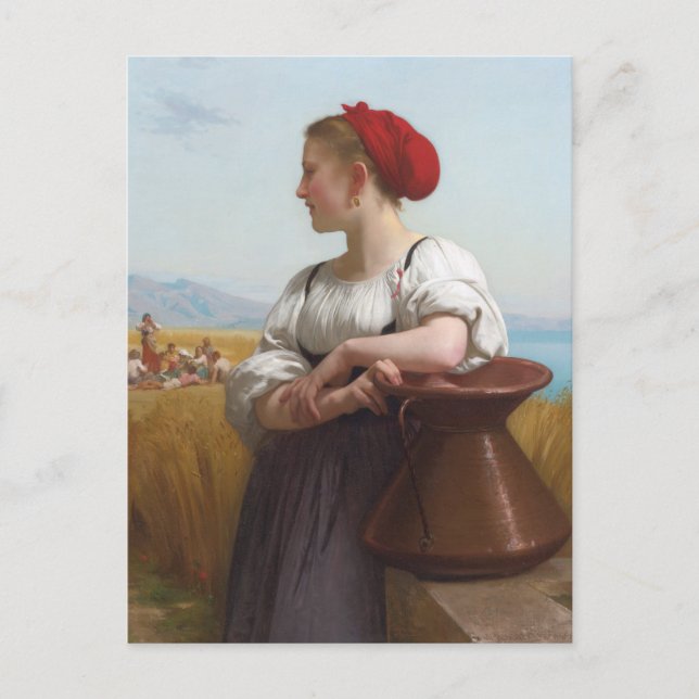 Cartão Postal O Harvester de Bouguereau (Frente)