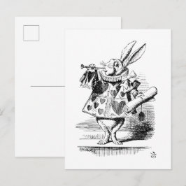 Cartão Postal O Hearld - Coelho, Aventuras de Alice no País das