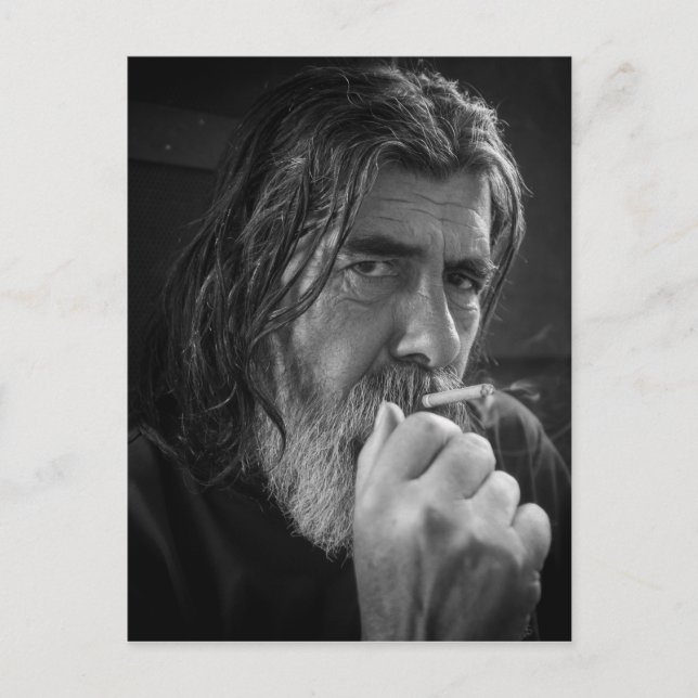 CARTÃO POSTAL O HOMEM DE FUMO (Frente)