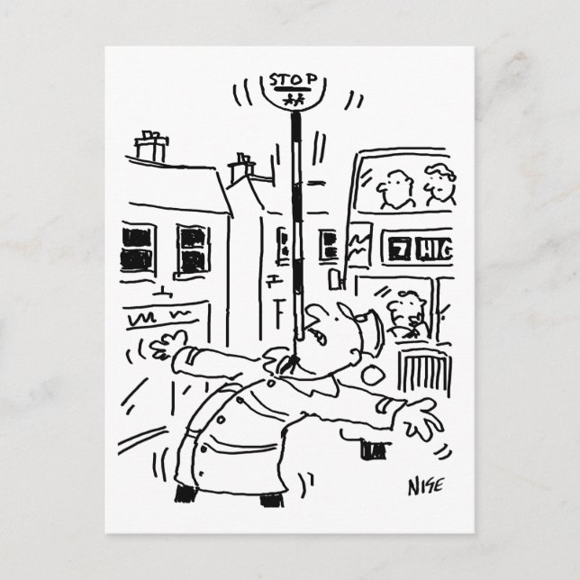 Cartão Postal O Homem-Lupa está se exibindo (Frente)