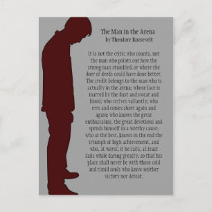 Cartão Postal O Homem na Arena