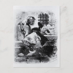 Cartão Postal O Homem na Máscara de Ferro na sua Prisão