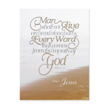 O homem não viverá só de pão